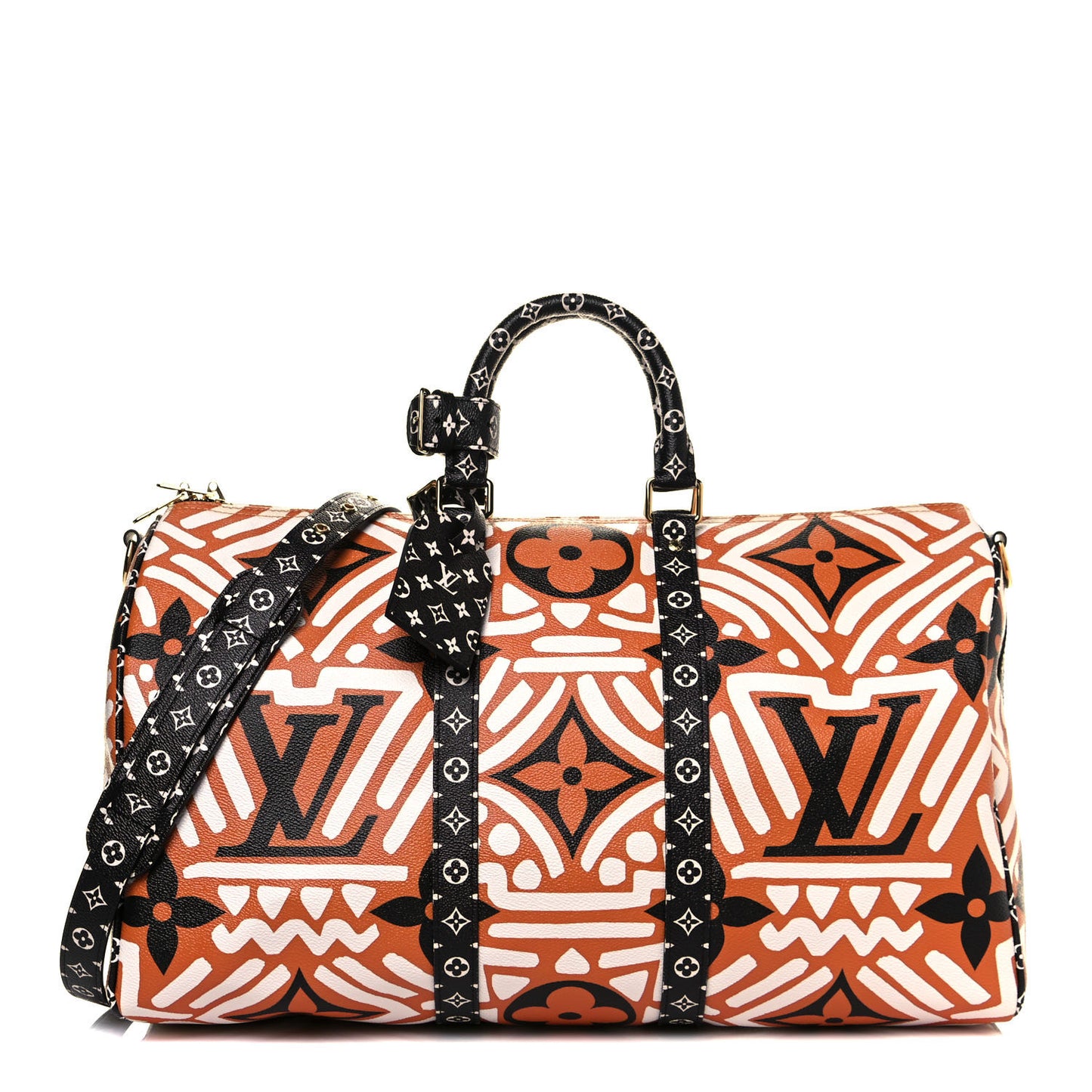 Monogram Giant Crafty Keepall Bandouliere 45 Creme Caramel Black