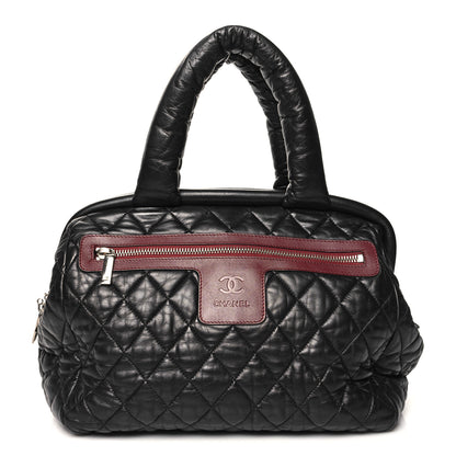 Chanel Lambskin COCO Cocoon Bowler Black 1 of 10