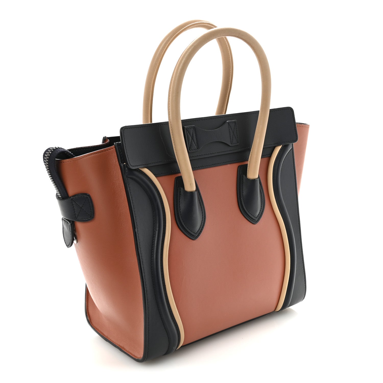 Celine Smooth Calfskin Micro Tri-Color Luggage Brick 2 of 8