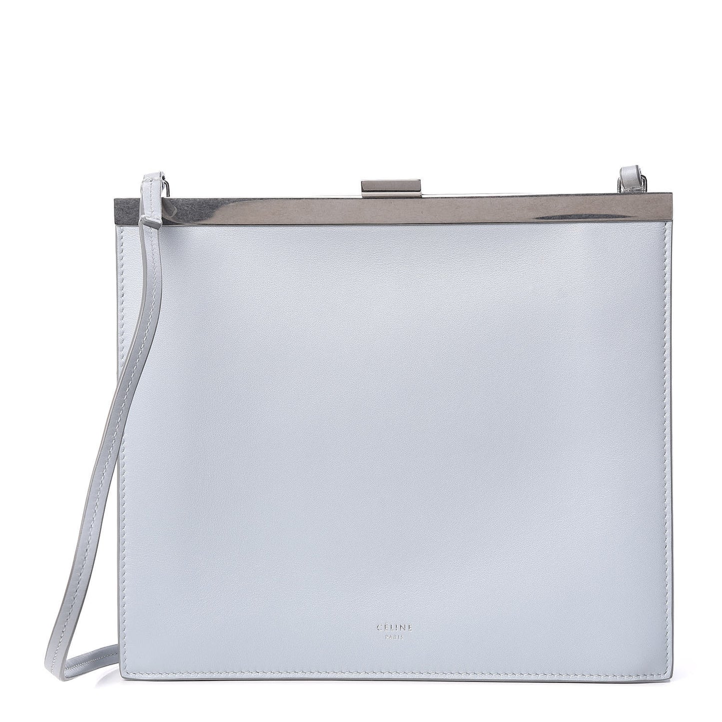 Smooth Calfskin Mini Clasp Bag Frost