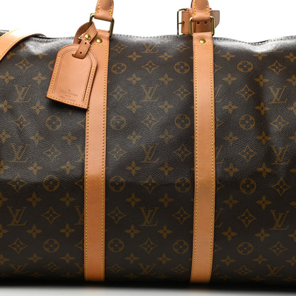 Louis Vuitton Monogram Keepall Bandouliere 55 8 of 16