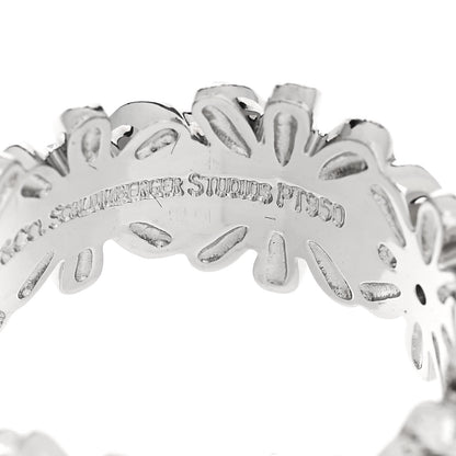 Tiffany Platinum Diamond Schlumberger Daisy Ring 52 6 5 of 6