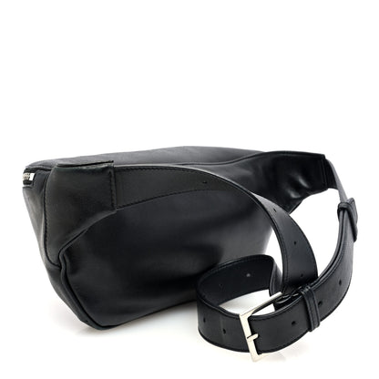 Saint Laurent Lambskin Monogram Belt Bag Black 3 of 9
