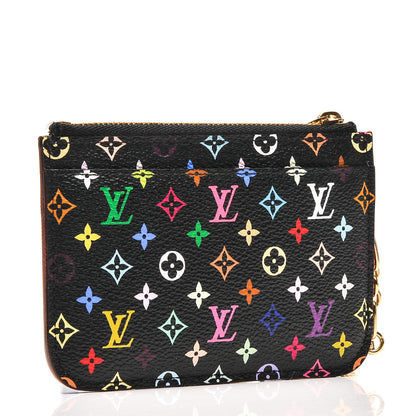 Louis Vuitton Monogram Multicolor Key Pouch Black Grenade 4 of 6