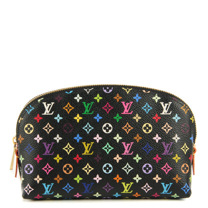 Louis Vuitton Monogram Multicolor Cosmetic Pouch Black Grenade 1 of 7