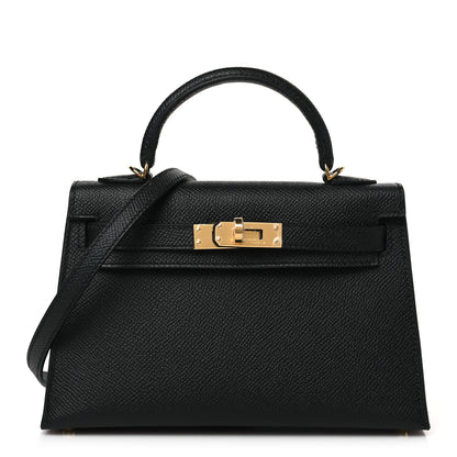 Hermes Epsom Mini Kelly Sellier 20 Black 1 of 10