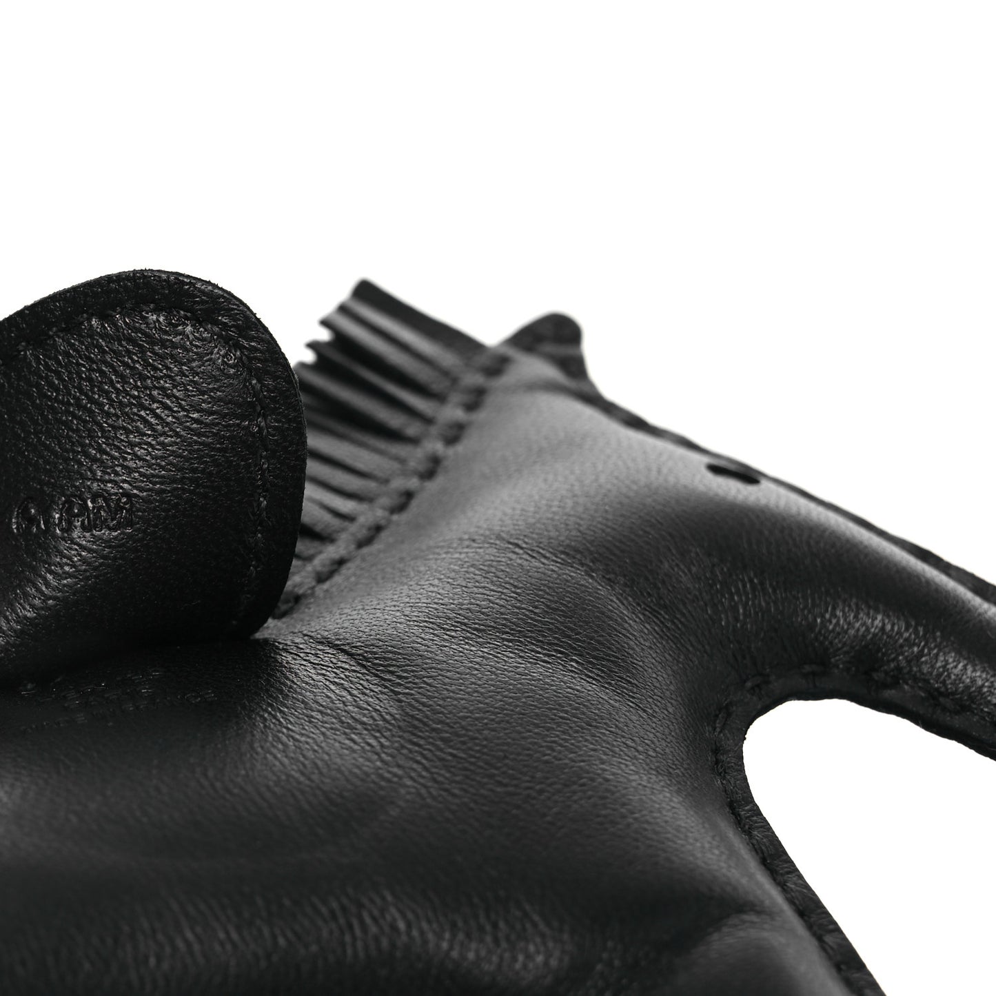 Milo Lambskin Grigri Rodeo Horse Bag Charm MM So Black