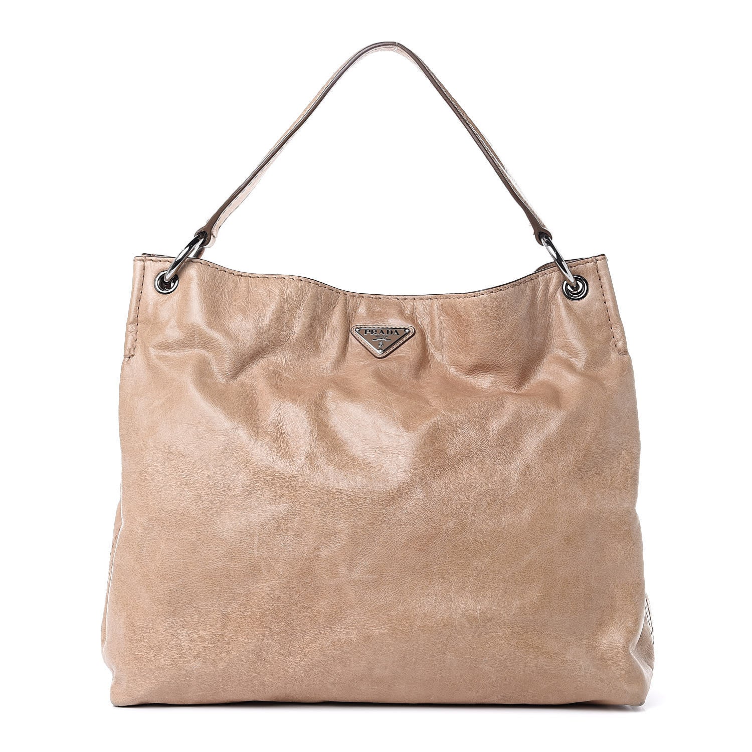 Prada Vitello Shine Hobo Cammeo 1 of 15