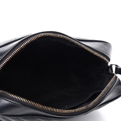 Saint Laurent Calfskin Matelasse Monogram Lou Camera Bag Black 5 of 12