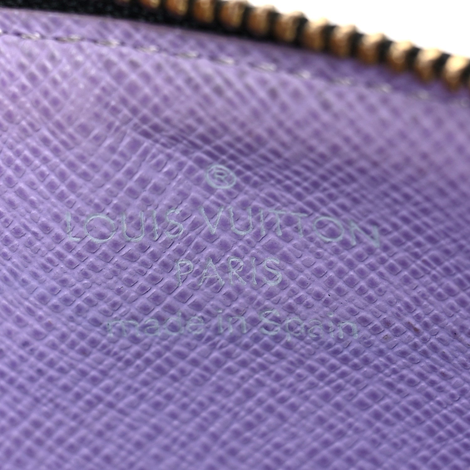 Louis Vuitton Monogram Multicolor Key Pouch Black Violet 5 of 5