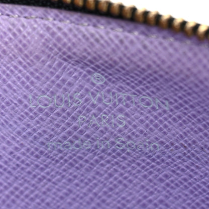 Louis Vuitton Monogram Multicolor Key Pouch Black Violet 5 of 5