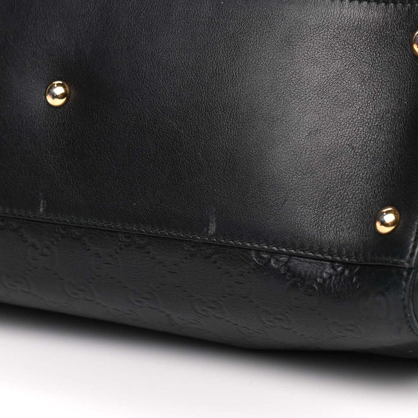 Guccissima Signature Large Shoulder Tote Bag Black