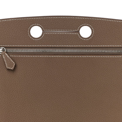 Hermes Togo Backpocket Pouch 25 Etoupe 7 of 10