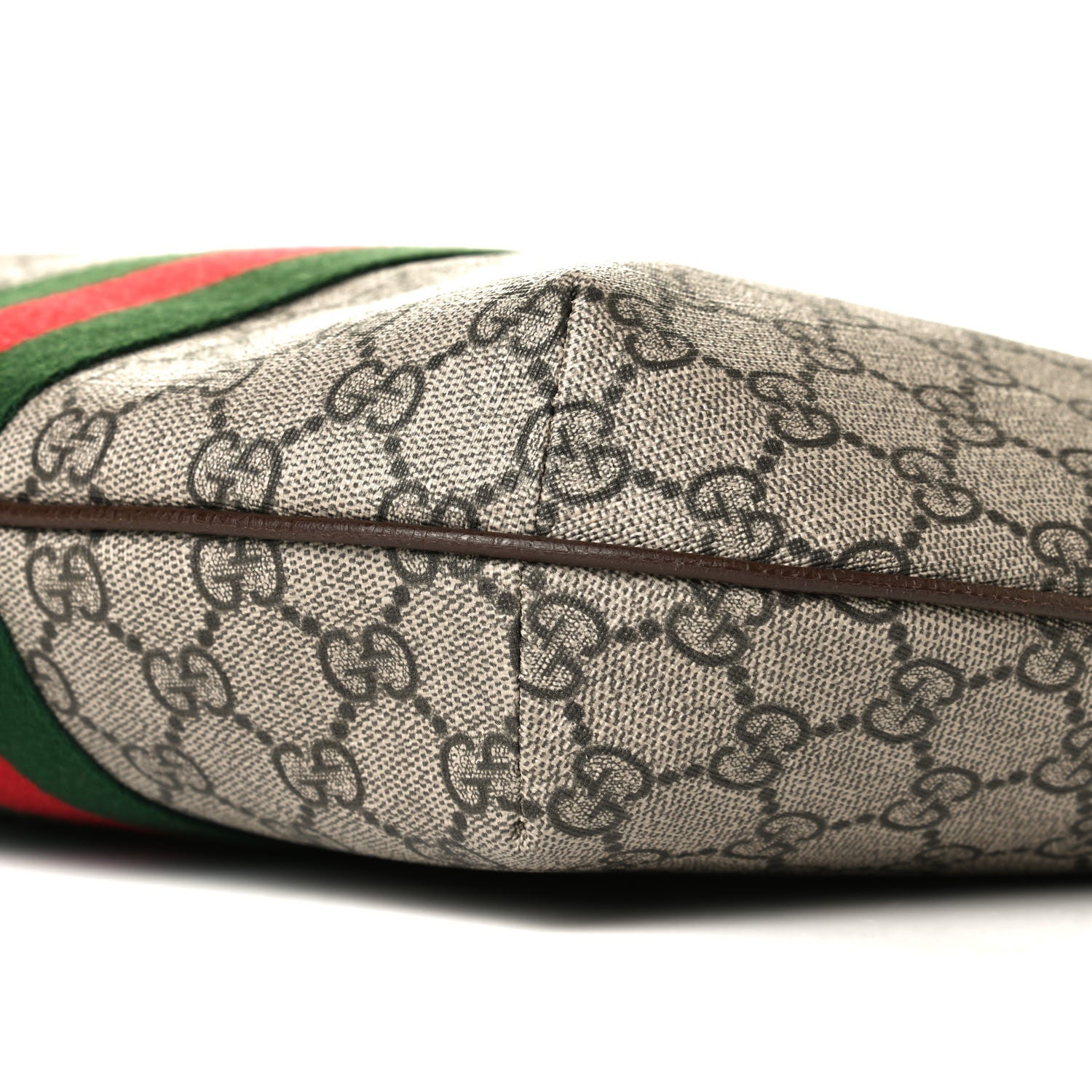 Gucci GG Supreme Monogram Web Small Ophidia Half Moon Hobo Brown 9 of 10