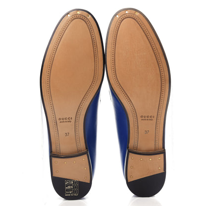 Gucci Malaga Kid Womens Jordaan Loafers 37 Electric Blue 6 of 11