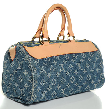 Louis Vuitton Monogram Denim Neo Speedy Blue 3 of 7