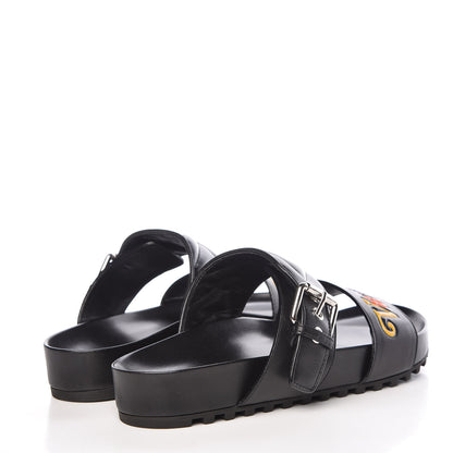 Louis Vuitton Calfskin New Wave Bom Dia Mule Sandals 37.5 Black 4 of 8