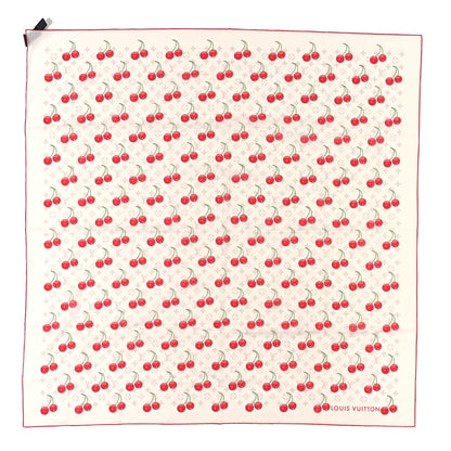 Louis Vuitton LV X TM Cotton Monogram Cerise Shawl White 1 of 3