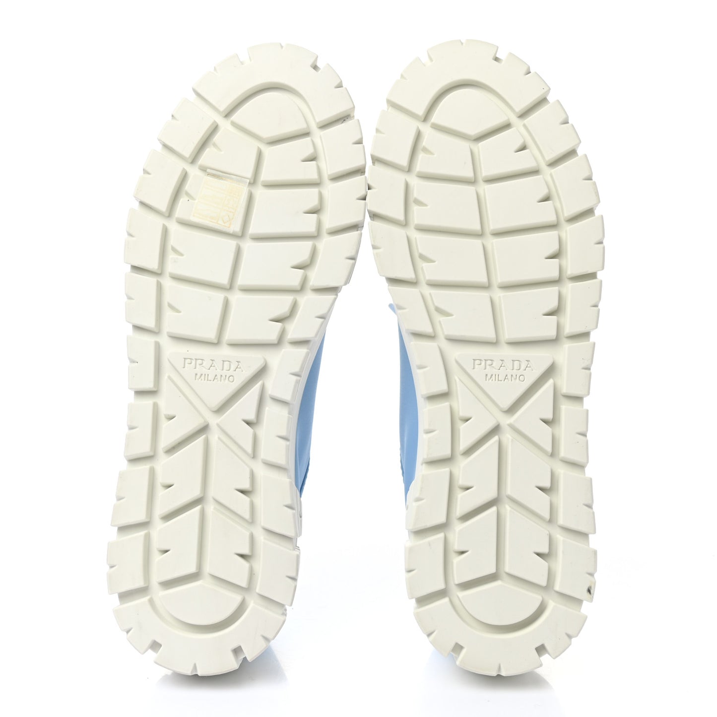 Re-Nylon Gabardine Triangle Logo Double Wheel 50mm Sneakers 40 Cielo