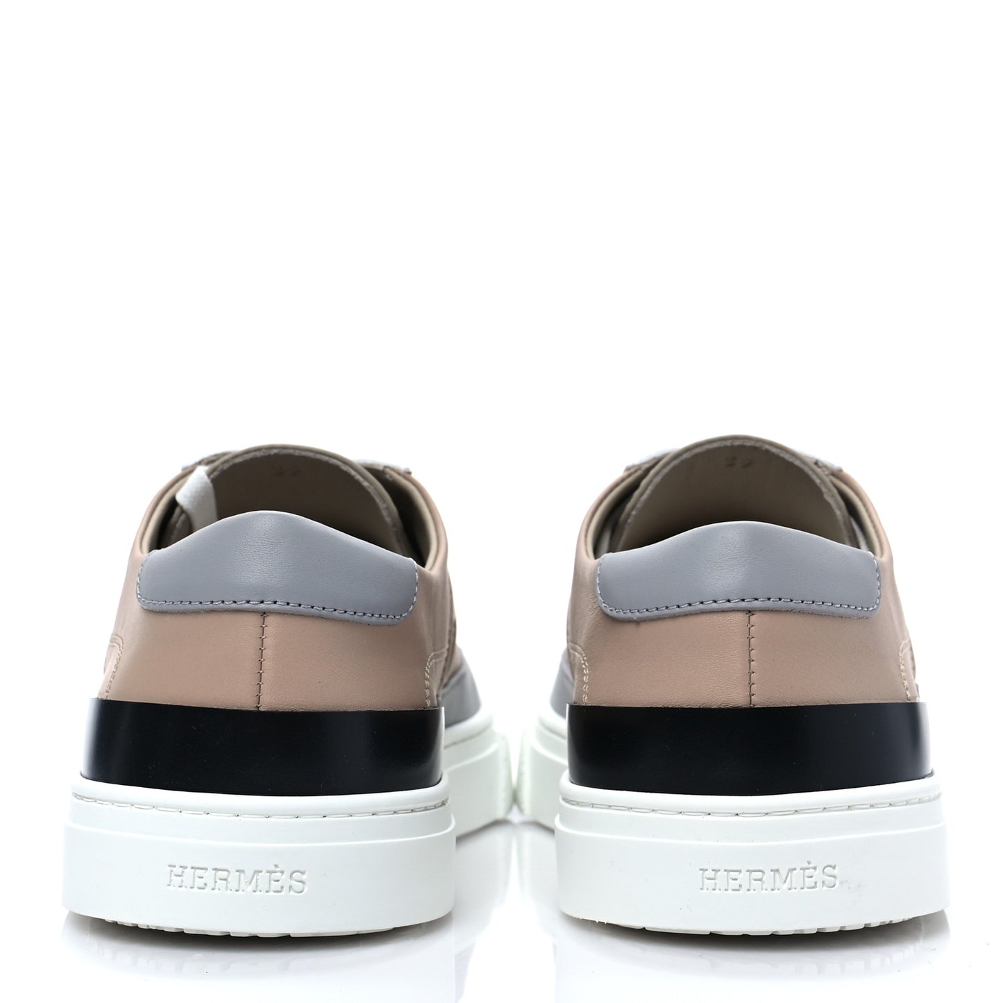 Calfskin Deep Sneakers 39 Beige Nude