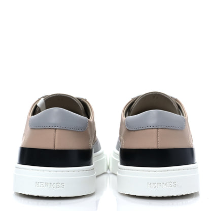 Hermes Calfskin Deep Sneakers 39 Beige Nude 5 of 9