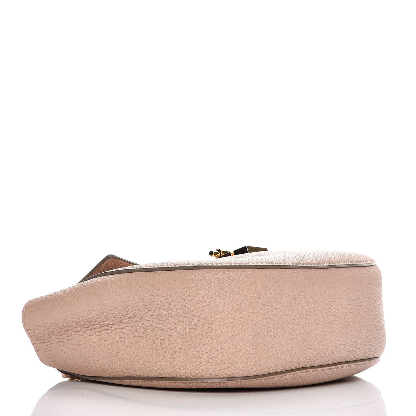 Grained Lambskin Drew Shoulder Bag Cement Pink