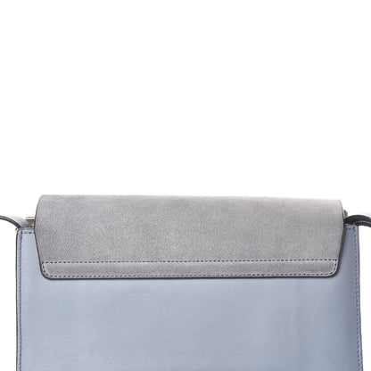 Chloe Suede Calfskin Small Faye Shoulder Bag Washed Blue 14 of 15