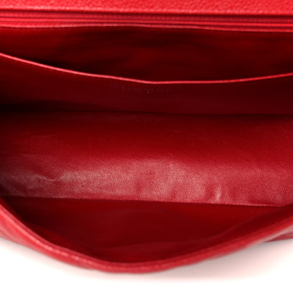 Chanel Caviar Quilted Maxi Single Flap Red 5 of 11