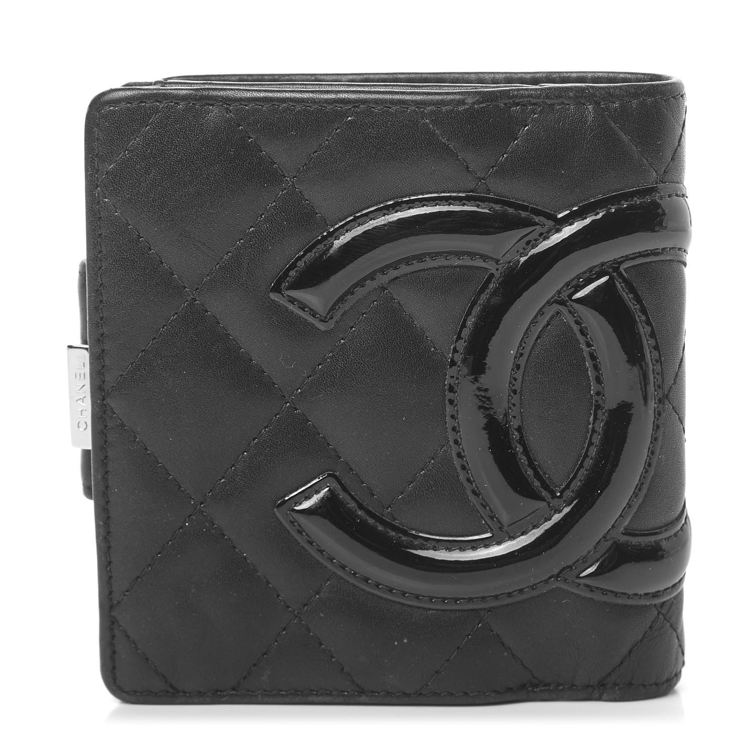 Chanel Calfskin Quilted Cambon Bi-Fold Wallet Black 1 of 10