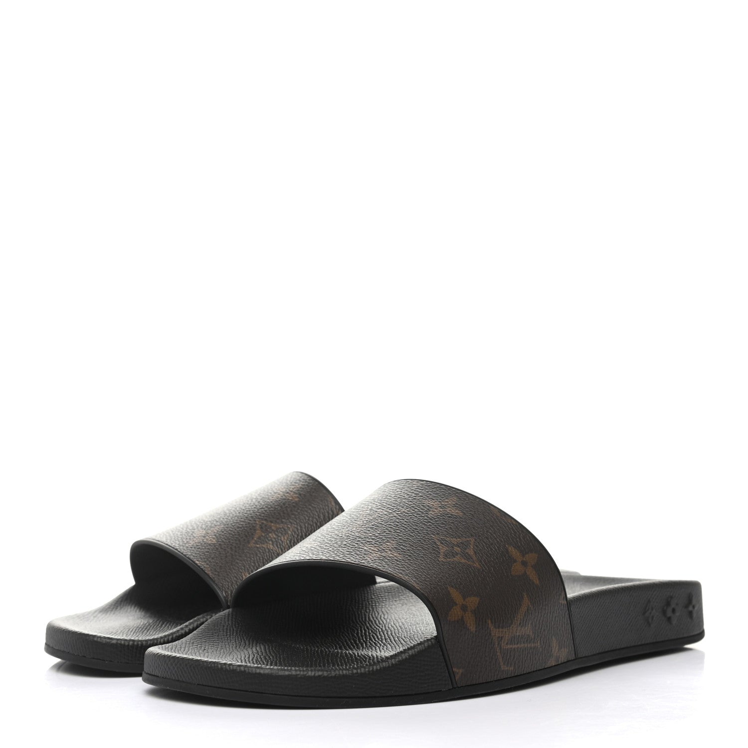 Louis Vuitton Rubber Monogram Mens Waterfront Mules 6 Macassar 3 of 8