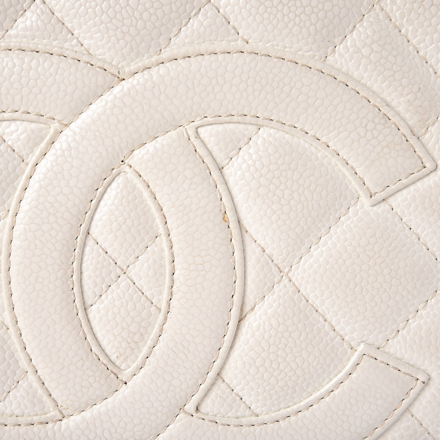 Chanel Caviar Quilted Grand Shopping Tote GST White 16 of 17