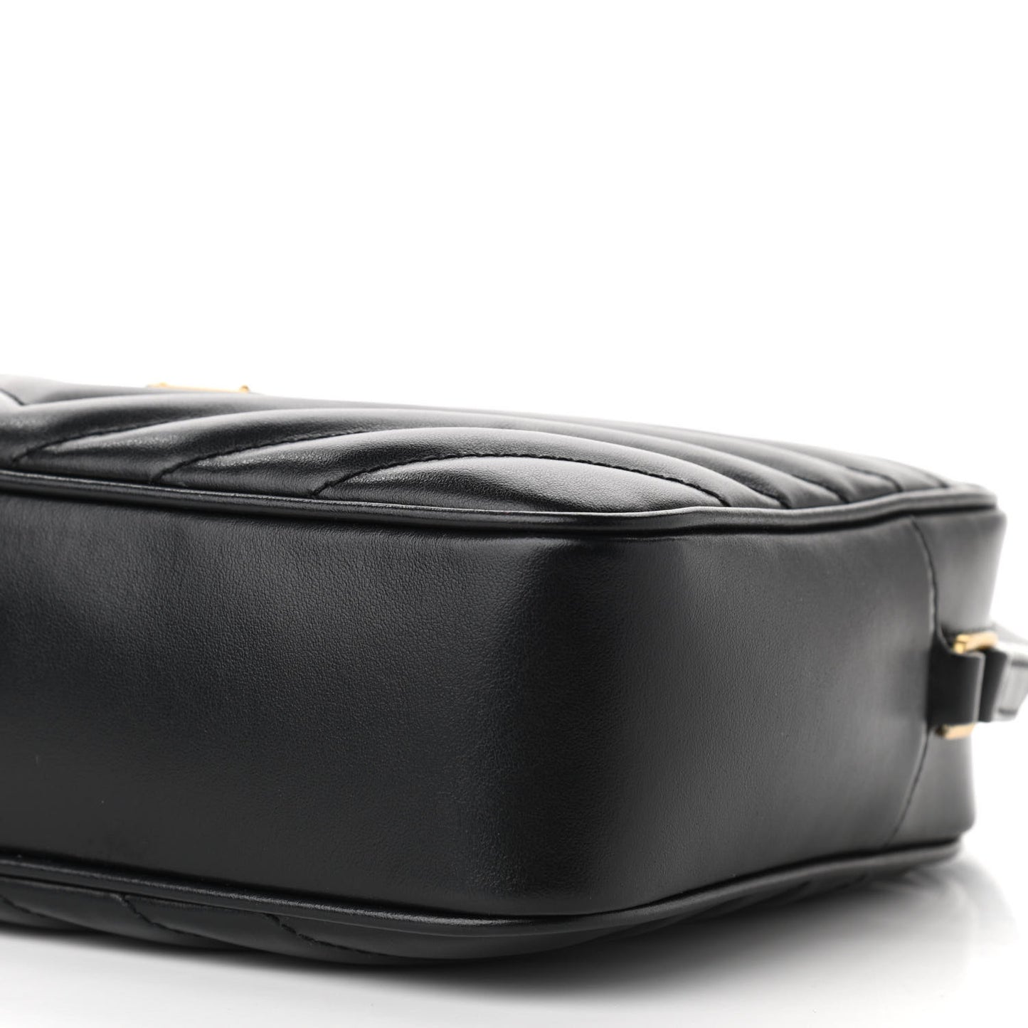 Calfskin Matelasse Monogram Lou Camera Bag Black