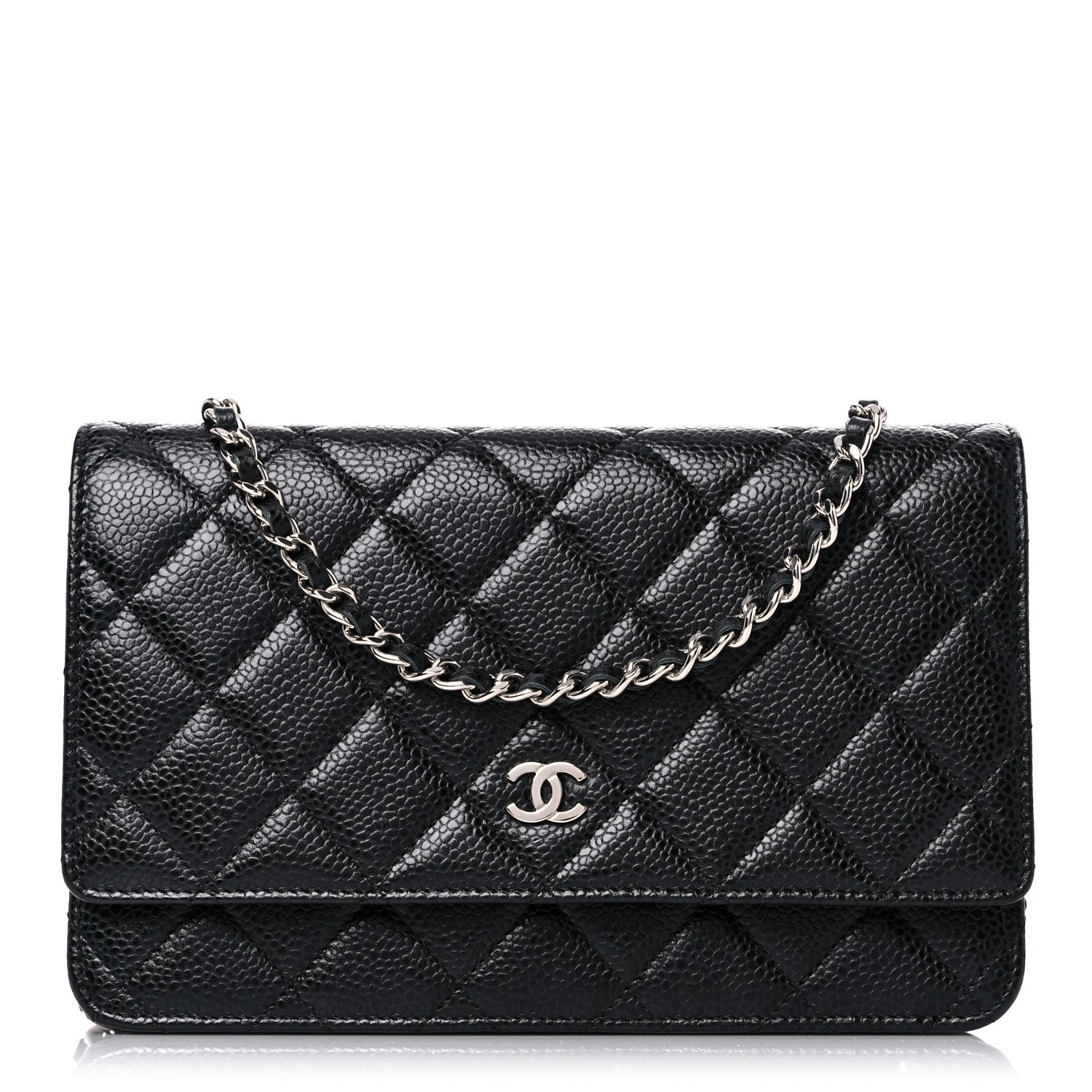 Chanel Caviar Quilted Wallet On Chain WOC Black 1 of 13