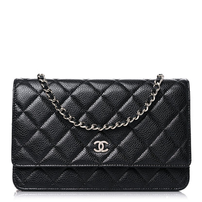 Chanel Caviar Quilted Wallet On Chain WOC Black 1 of 13