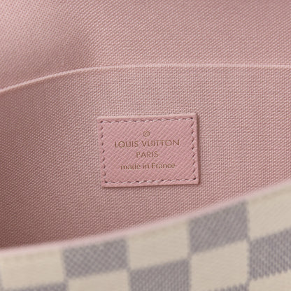 Louis Vuitton Damier Azur Calfskin Pochette Felicie Eau de Rose 6 of 9