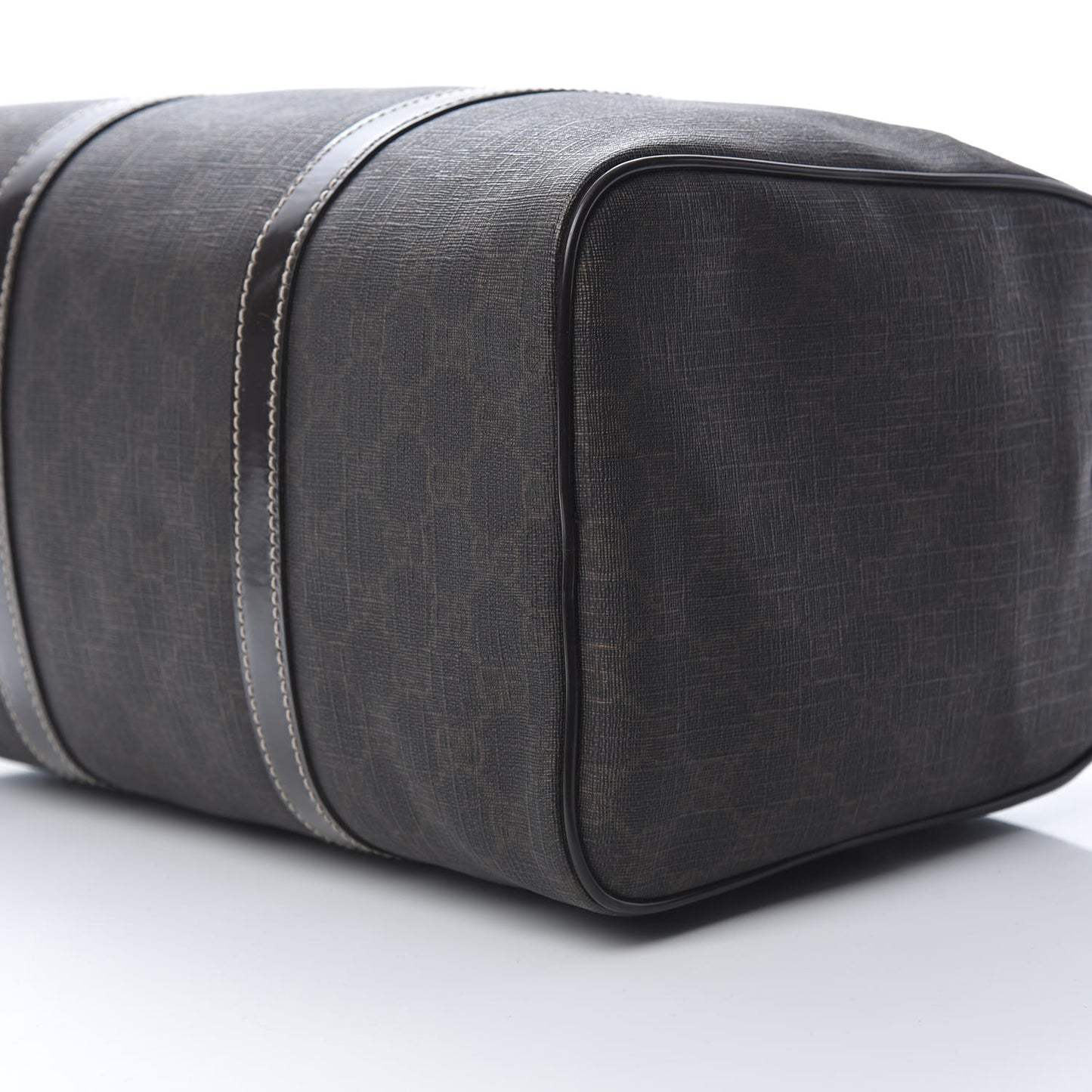 GG Supreme Monogram Medium Boston Dark Brown