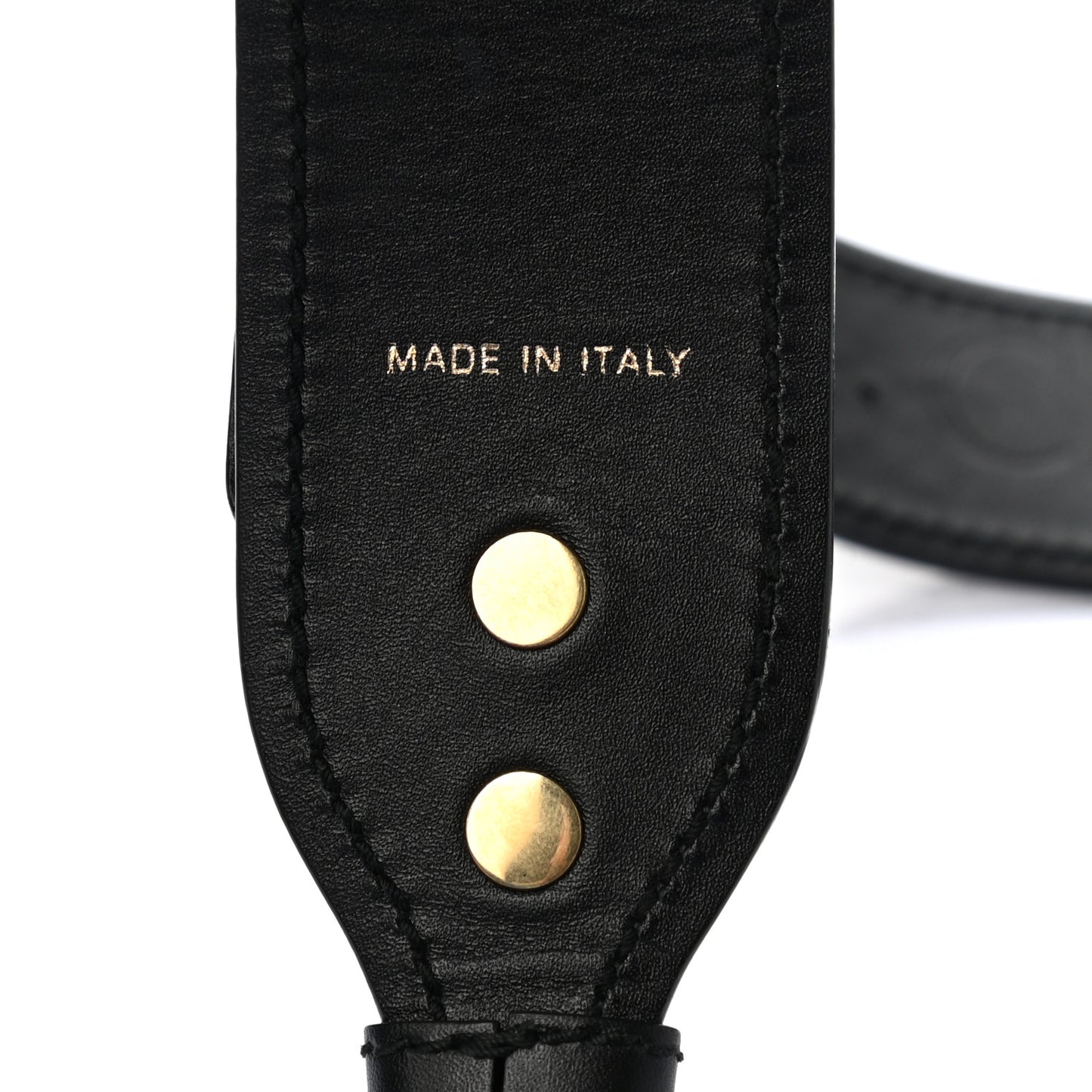 Calfskin Studded J’Adior Shoulder Strap Black