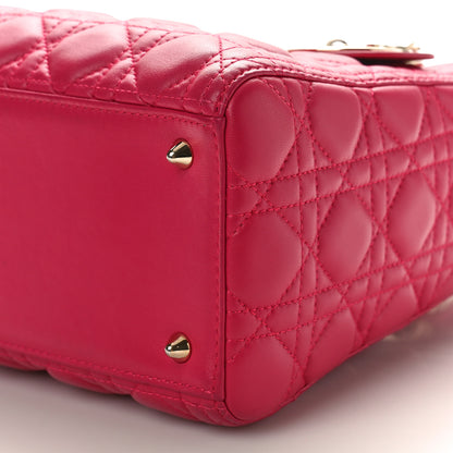 Christian Dior Lambskin Cannage Medium Lady Dior Pink 8 of 8