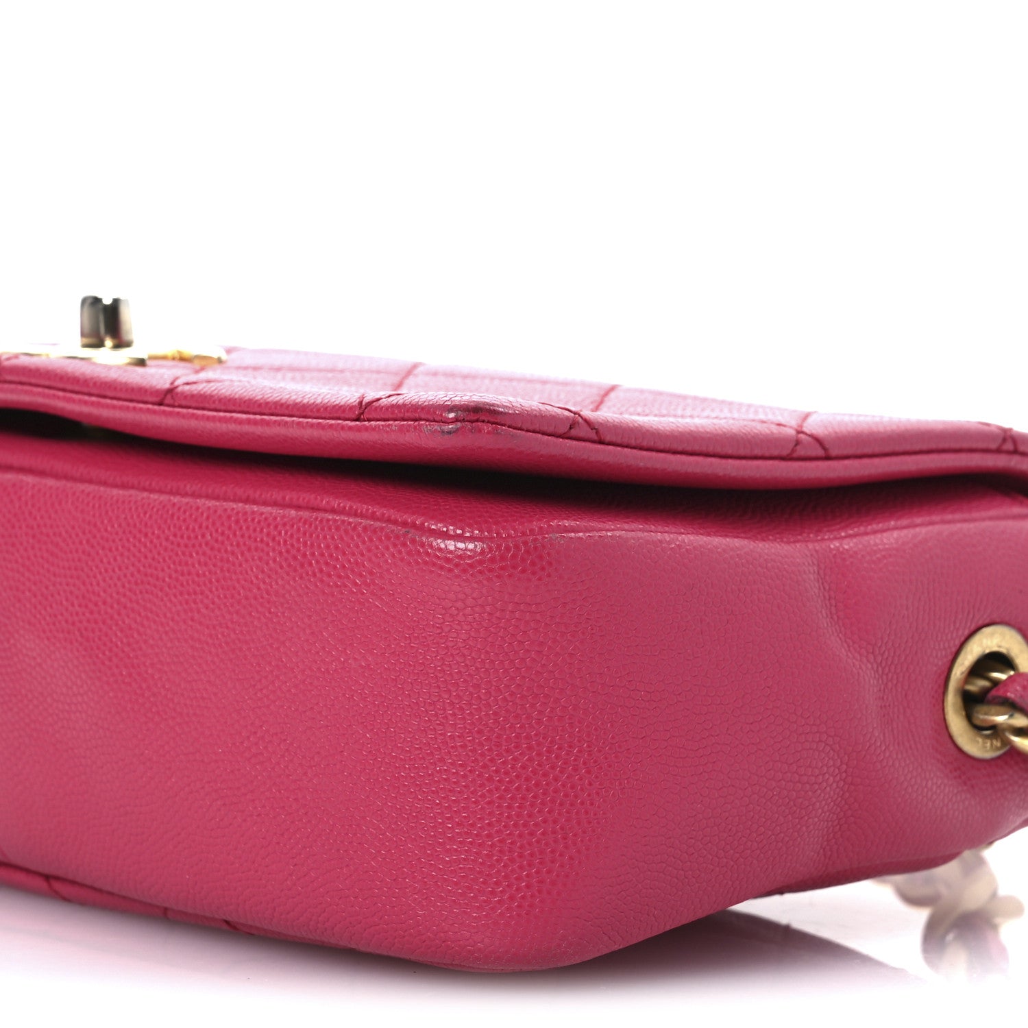 Chanel Caviar Quilted Small Fashion Therapy Flap Bag Dark Pink 10 of 13