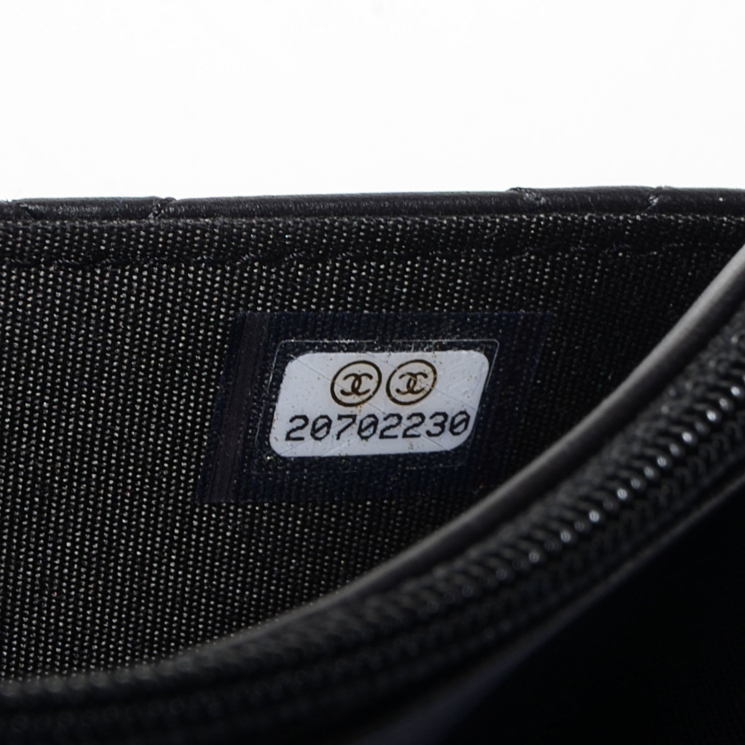Chanel Lambskin Quilted Boy Wallet On Chain WOC Black 8 of 9