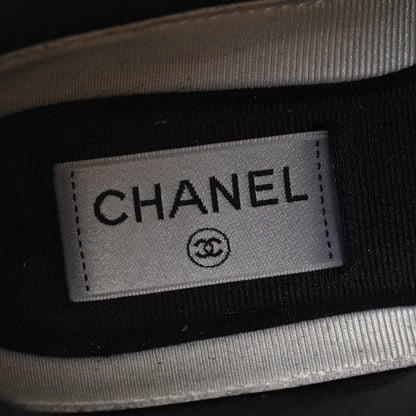 Chanel Rubber CC Print Boots 37 Black 6 of 10