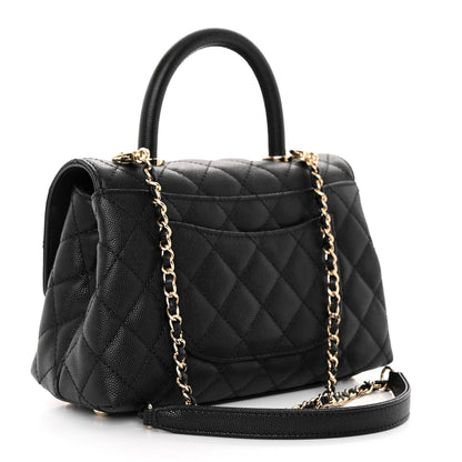 Chanel Caviar Quilted Mini Coco Handle Flap Black 3 of 11
