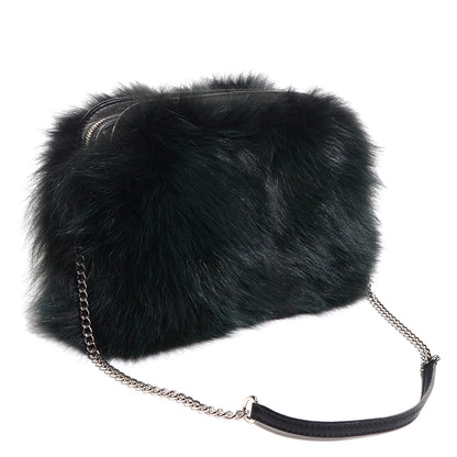 Louis Vuitton Fox Fur Lambskin Pochette Chaine Renard Vert Fonce 3 of 7