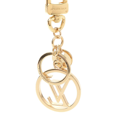 Louis Vuitton LV Circle Bag Charm Key Holder Gold 4 of 5
