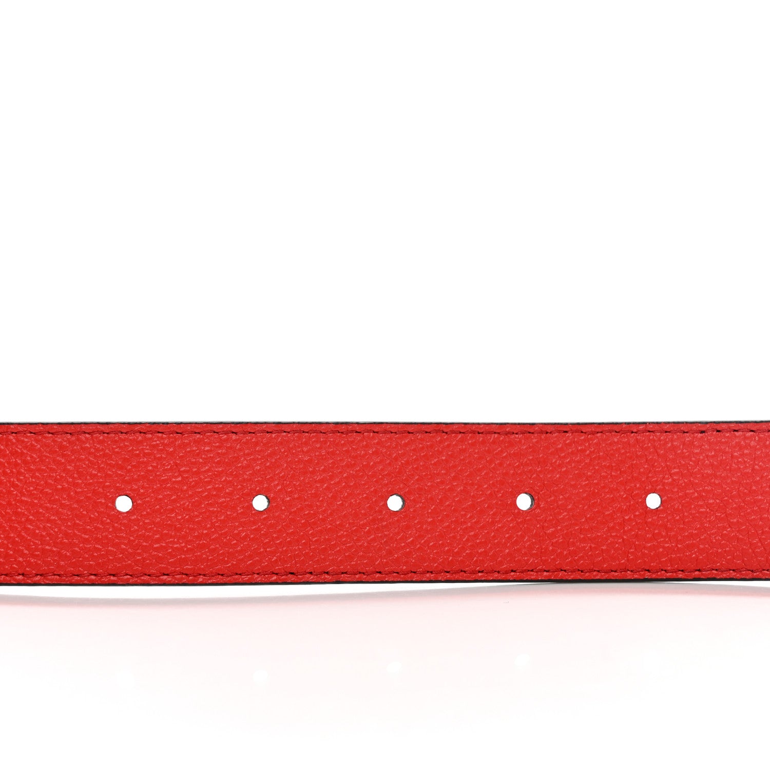 Louis Vuitton Monogram Calfskin 30mm LV Initiales Reversible Belt 85 34 Red 5 of 6