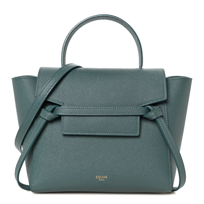 Celine Grained Calfskin Nano Belt Bag Celadon 1 of 10