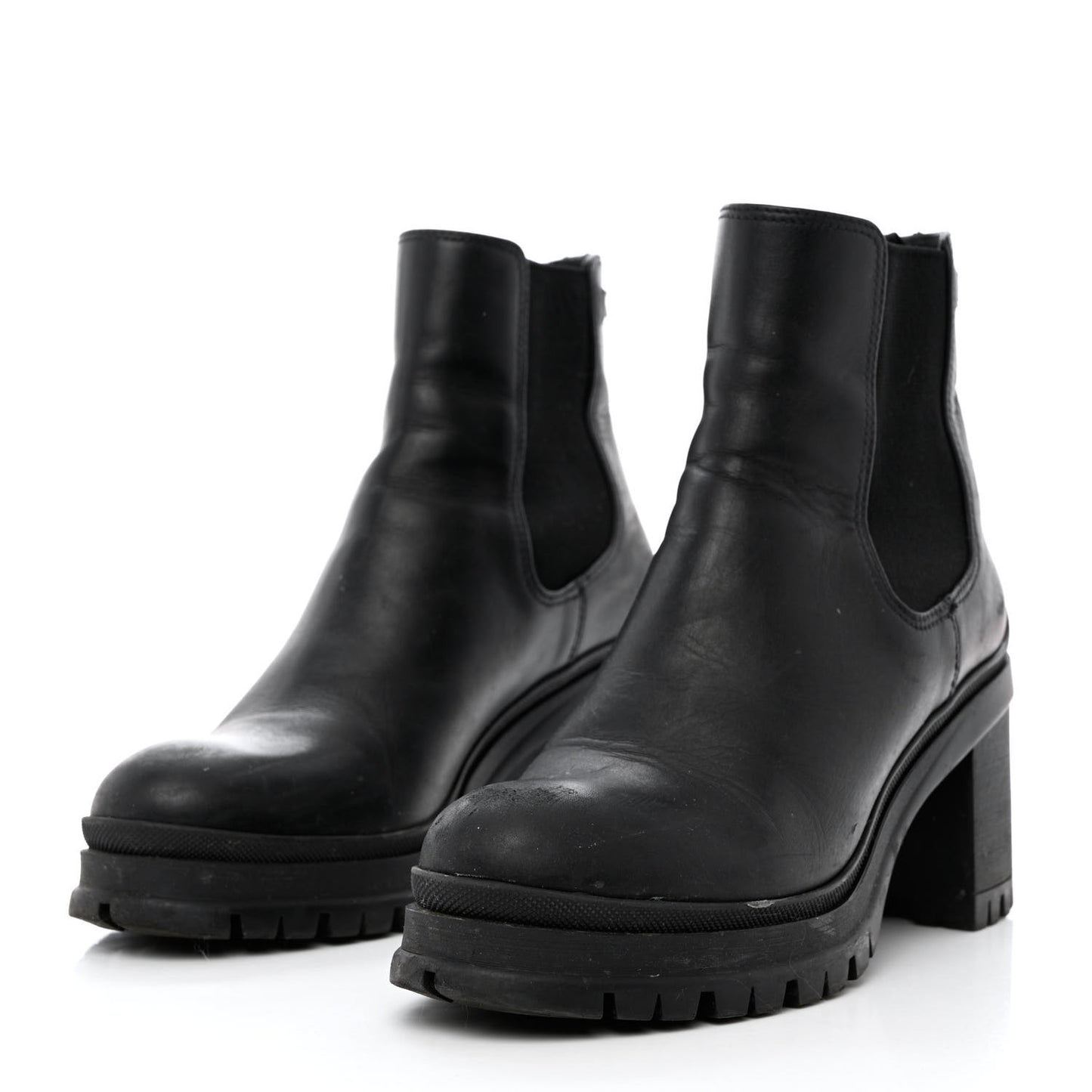 Vitello Montana Lug Sole Chelsea 55mm Boots 40 Black