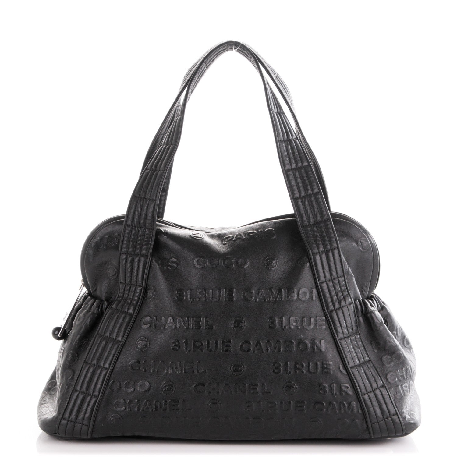 Chanel Calfskin Embossed Unlimited Large Tote Black 1 of 7
