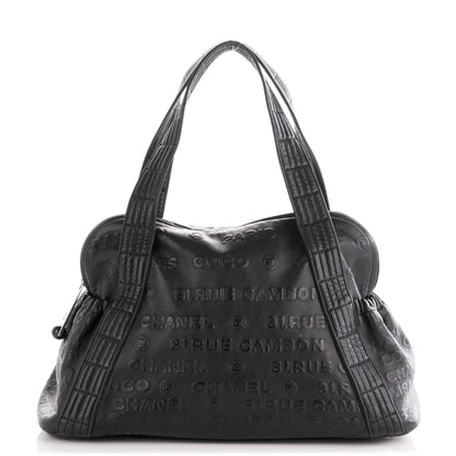 Chanel Calfskin Embossed Unlimited Large Tote Black 1 of 7