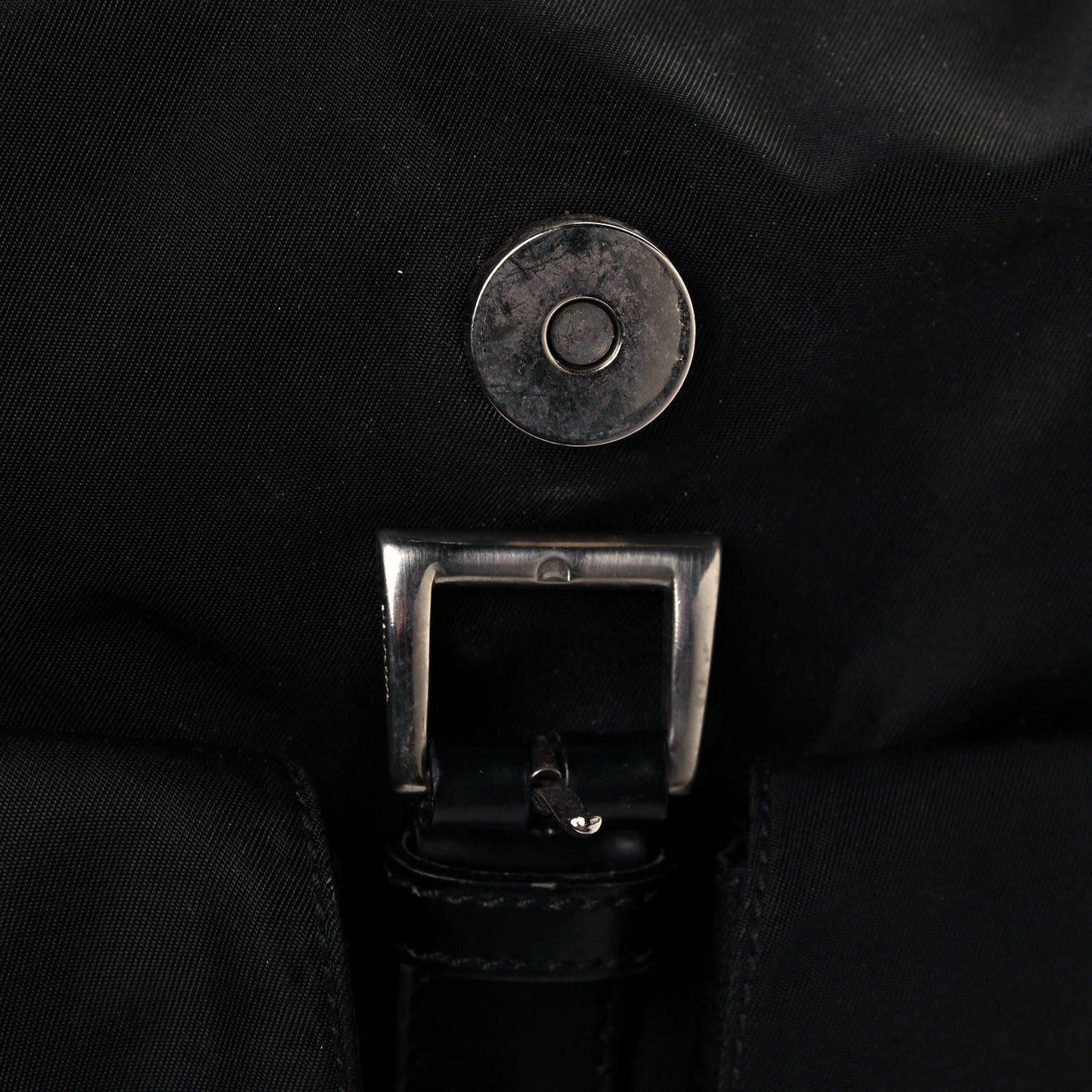 Nylon Vela Medium Backpack Black